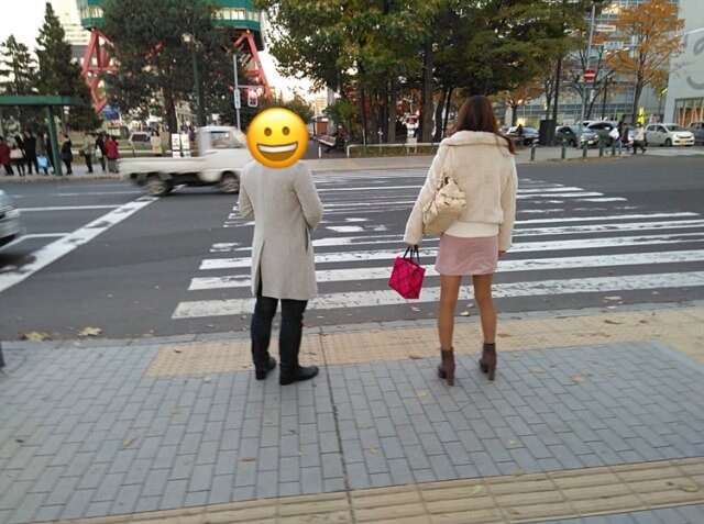 札幌で美女をナンパしている